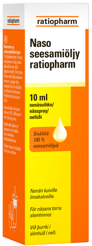 Naso seesamiöljy Ratiopharm kuiville nenän limakalvoille 10 ml