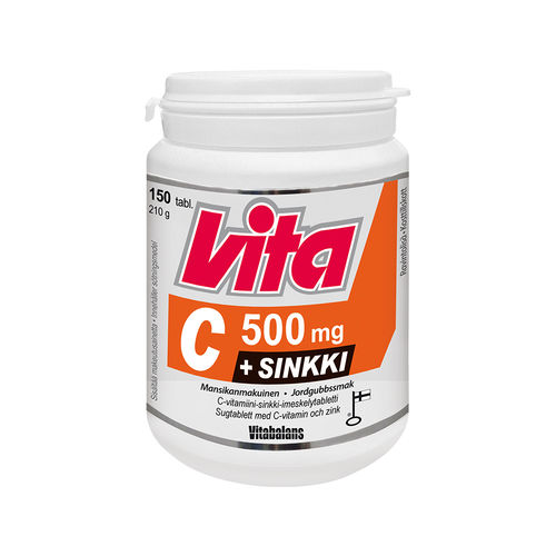 VITA-C 500 mg + sinkki 150 imeskelytabl