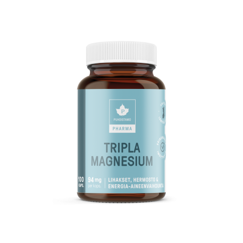 PUHDISTAMO Pharma Tripla Magnesium 100 kapselia