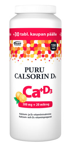 PURU CALSORIN D3 PURUTABL100 + 30 kpl