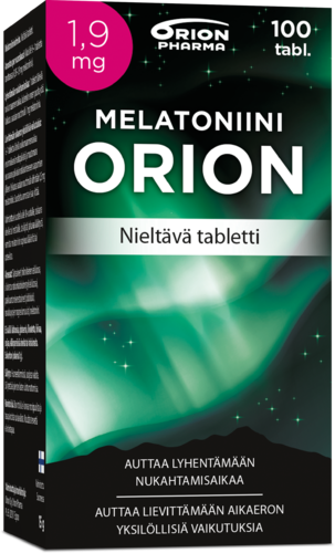 MELATONIINI ORION 1 mg suussa hajoava 100 tabl