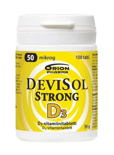 DEVISOL STRONG 50 mikrog D -VITAMIINI 100tabl