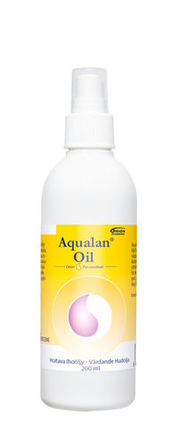 Aqualan Oil Hoitava Ihoöljy 200ml suihkepullo