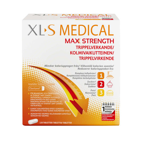 XL-S Medical Max Strength painonhallintaan 120tabl
