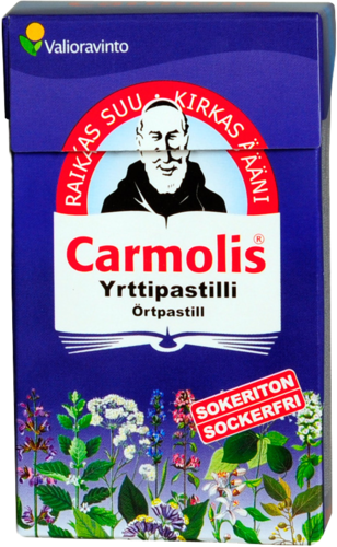 CARMOLIS SOKERITON YRTTIPASTILLI 45 g