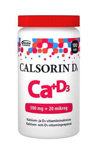 CALSORIN 500 mg + D3 20 µg 100kpl