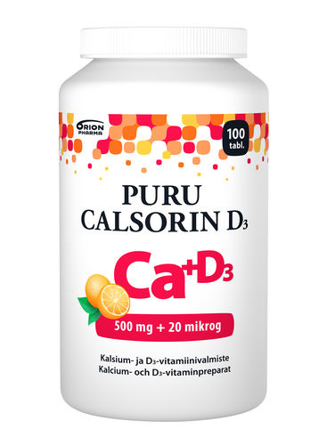 PURU CALSORIN D3 500 mg + 20 µg 100 tabl.