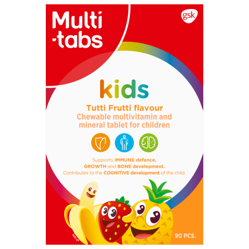 MULTI-TABS Kids Tutti Frutti 90 purutablettia