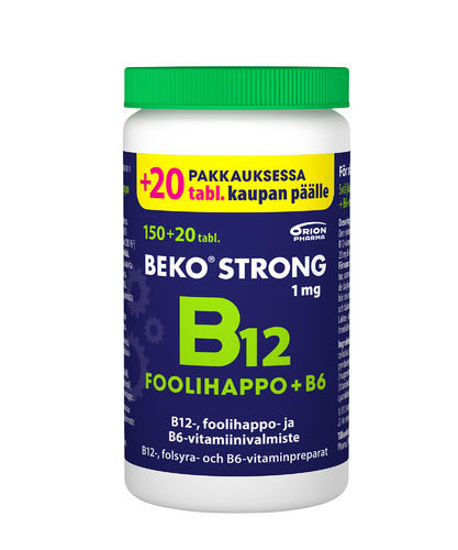 BEKO STRONG B12+foolihappo+B6 100 tabl.