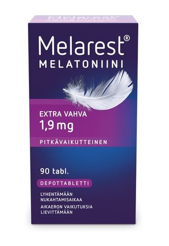 Melarest Melatoniini Extra Vahva 1,9 mg pitkävaikutteinen tabl.
