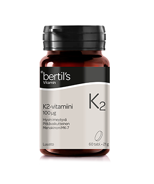Bertil’s K2-vitamiini 100 mikrog 60tabl