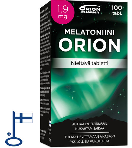 Melatoniini Orion 1,9 mg nieltävä 100 tabl.