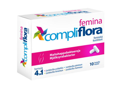 Compliflora Femina naisten intiimialueen hyvinvointiin 10kaps.