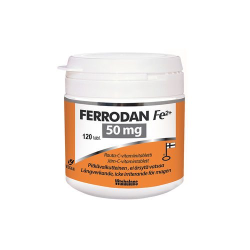 FERRODAN 50 mg Rauta ja C-vitamiini 120 tabl