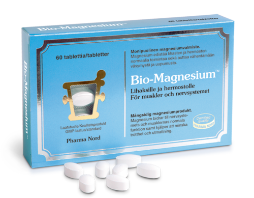 Bio-Magnesium - Hyvin imeytyvä ja luotettava magnesiumin lähde 60 ja 150 tabl.