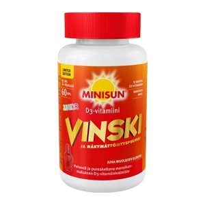 MINISUN D-vitamiini Vinski 60 kpl