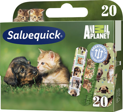 Salvequick Animal Planet- lastenlaastari 20 kpl