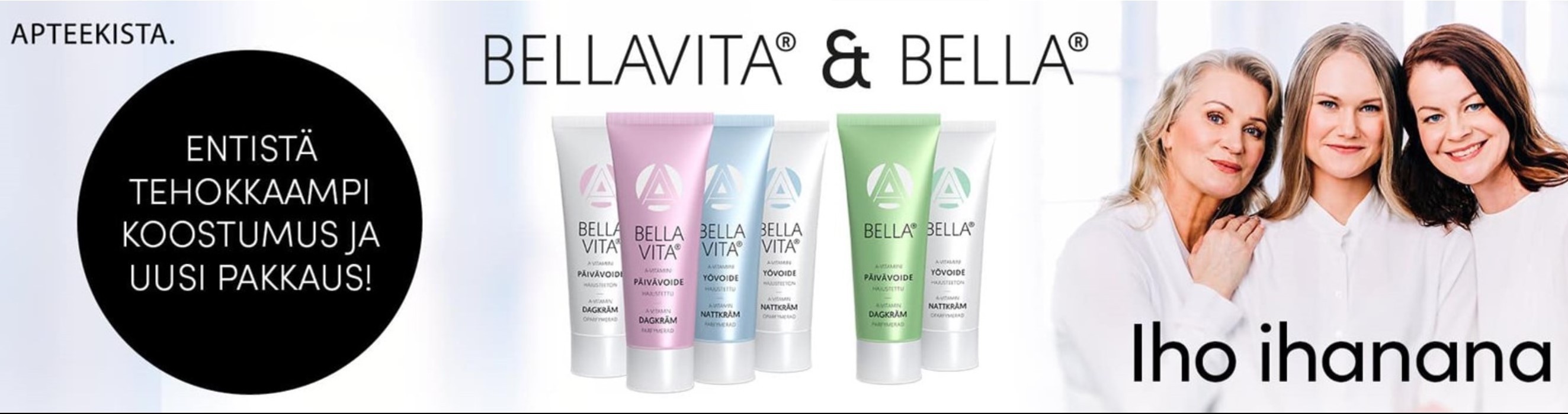 Bellavita- ja Bella -retinolivoiteet