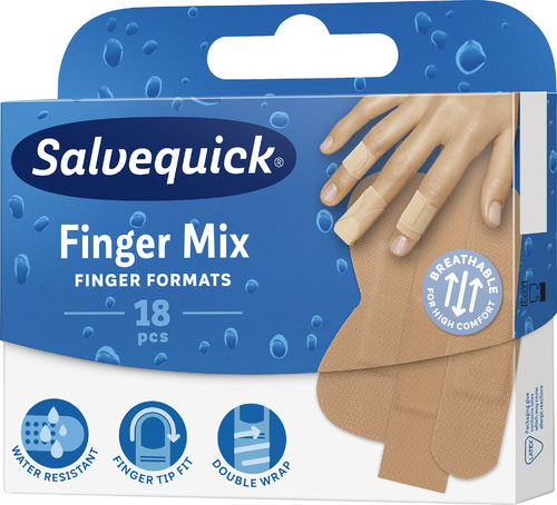 Salvequick Finger Mix 18 kpl