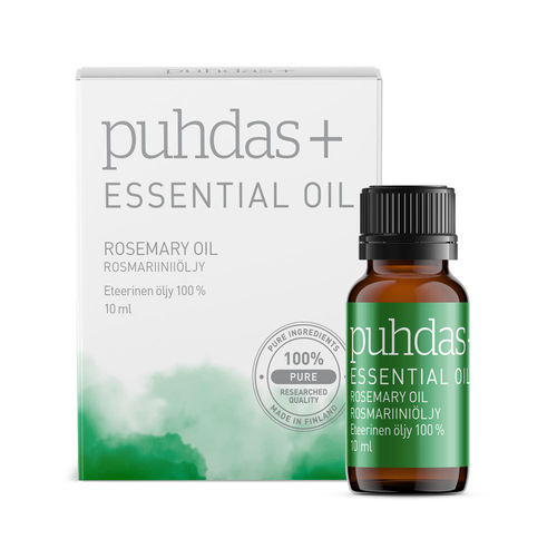 PUHDAS+ 100 % Premium essential oil, rosemary 10 ml Eteerinen Rosmariiniöljy