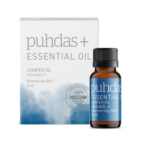 PUHDAS+ 100 % Premium essential oil, juniper (katajanmarja) 10 ml