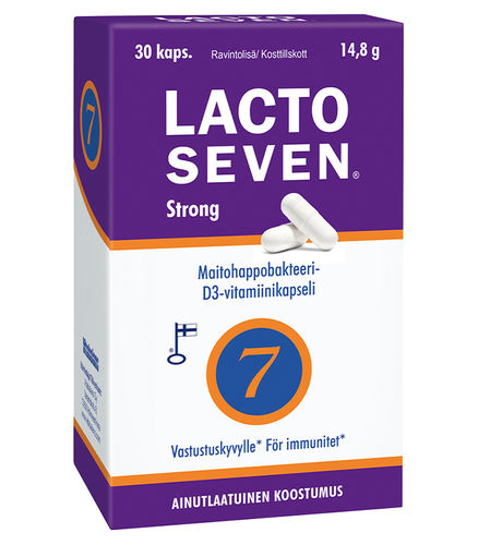 LACTO SEVEN STRONG maitohappobakteerivalmiste 30tabl