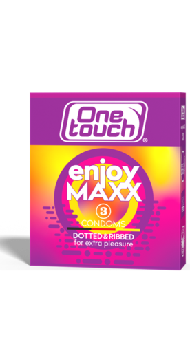 One Touch enjoyMAXX nautintoa antavat kondomit 3 tai 12 kpl