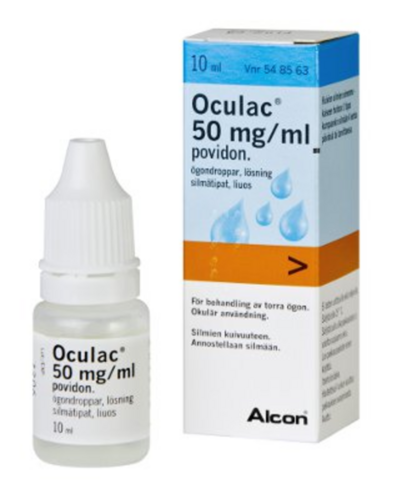 OCULAC silmätipat, liuos 50 mg/ml 10 ml