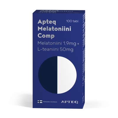 Apteq Melatoniini Comp 1,9 mg 30 tai 100tabl