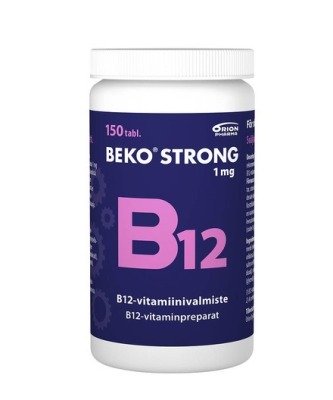 BEKO Strong B12 1 mg 30, 100 tai 150 tabl