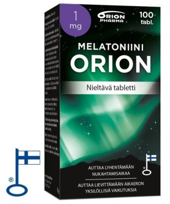 Melatoniini Orion 1 mg nieltävä  30 tai 100 tabl.