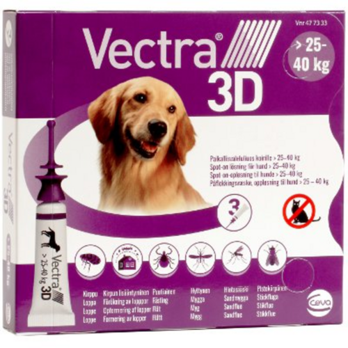 Vectra 3D paikallisvaleluliuos 3 x 4.7 ml