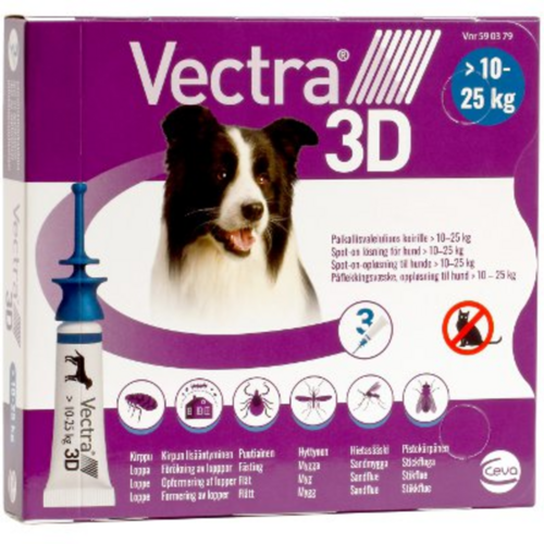 Vectra 3D paikallisvaleluliuos 3 x 3.6 ml