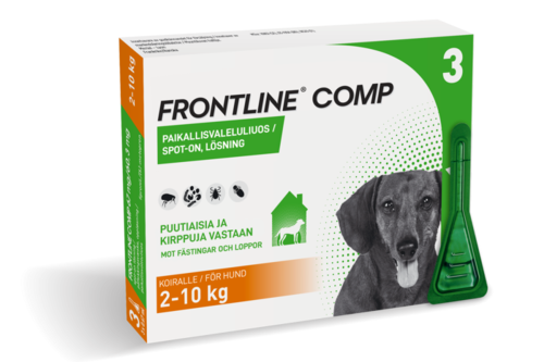 Frontline Comp paikallisvaleluliuos 67 mg / 60.3 mg 3 x 0.67 ml