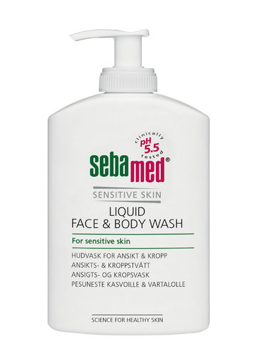 SEBAMED Liquid Face Body Wash 300ml pumppupullo