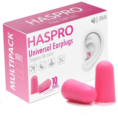 HASPRO Universal korvatulpat pinkki, eri kokoja