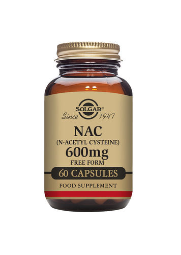 SOLGAR NAC N-Asetyyli L-Kysteiini 600mg 60kaps