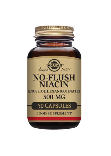 Solgar No-Flush niasiini (inositolheksanikotinaatti) 500 mg 50 kaps