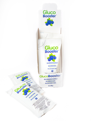 GlucoBooster glukoosigeeli 8x30g