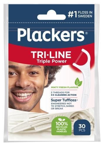 PLACKERS Tri-line hammaslankain 30kpl